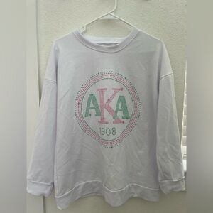 White AKA 1908 printed Sweatshirt